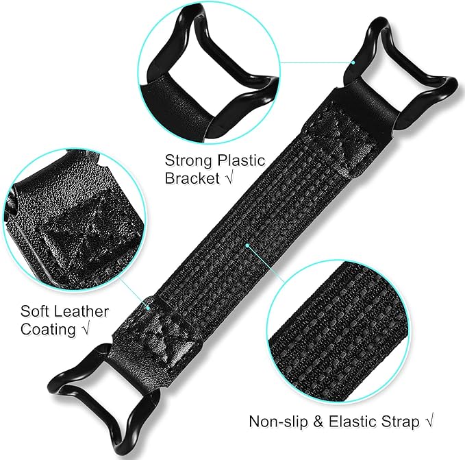 Weewooday 6 Pieces Mobile Phone Security Hand Strap Holder for 5.2-7.5 Inch Smartphones, Security Hand Grip Phone Accessory Universal Drop Prevention Elastic Bundle Grip Belt