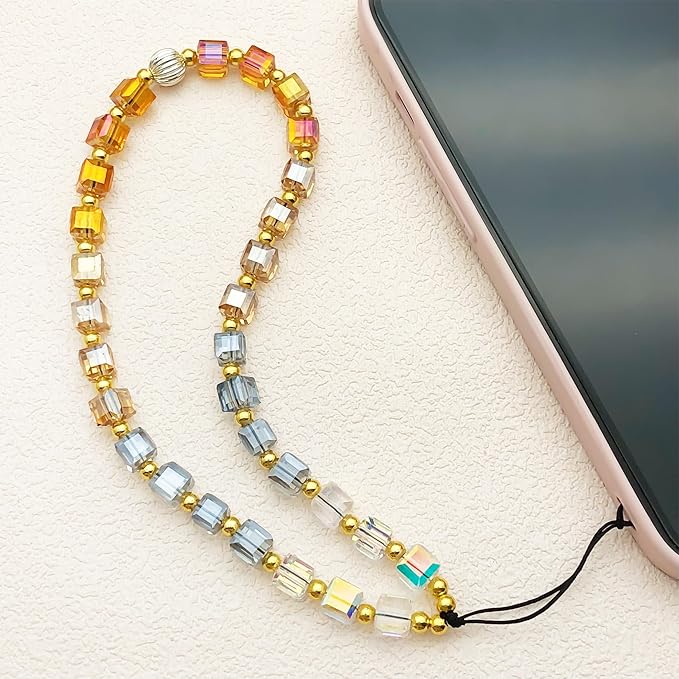 Beaded Camera Wrist Strap Cute Digital Camera Charm Lanyard Phone Chain Keychain Beaded Phone Lanyard Bag Charm