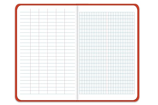 Elan Publishing Company E64-8x4M -6 Mini Field Surveying Book 4 ⅓ x 7, Bright Orange Cover (Pack of 6)