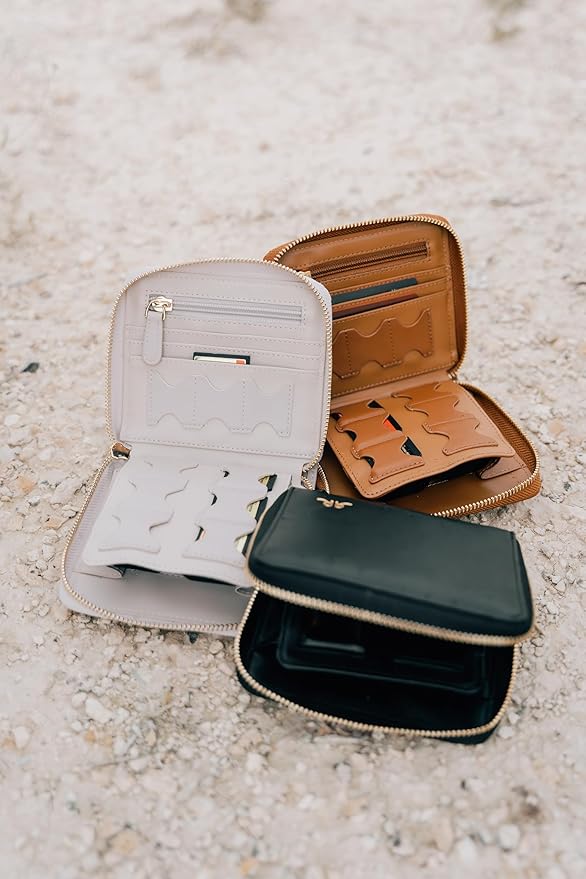 Compact Memory Card Holder & Battery Organizer Slim Travel Case with Secure Pockets for SD, MicroSD, and Camera Batteries Durable Protective Storage Wallet for Photographers On-The-Go – Black