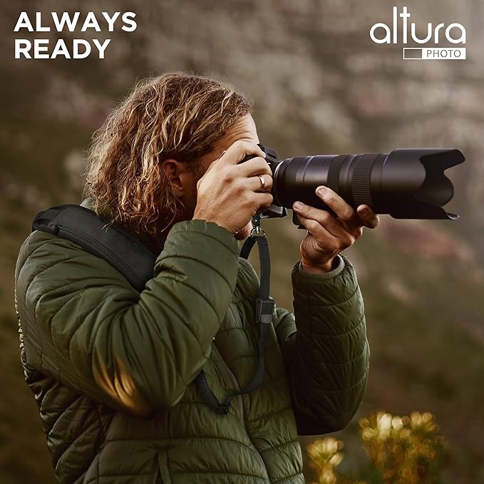 Altura Photo Camera Strap with Quick Release & Safety Tether - Camera Strap for Photographers for Sony, Nikon, & Canon