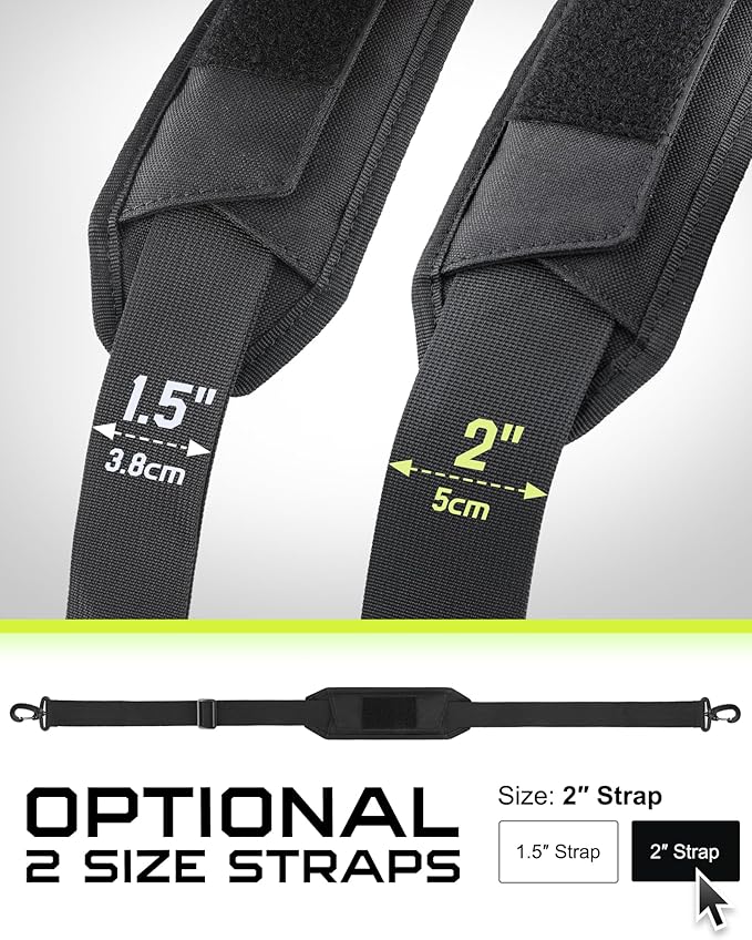 WYNEX Shoulder Strap Pad for Tactical Pouch, Universal Bag Strap with Detachable Thick Pad Single Shoulder Straps Replacement
