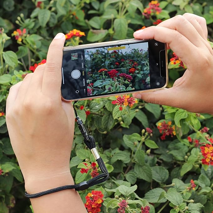 Digital Nc 2 Pack Camera & Cell Phone Wrist Strap (Lanyard Style) Adjustable with Quick-Release. (Black & White Set)