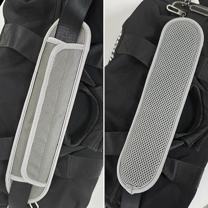 2 Pack Extra Thick Shoulder Strap Pad, Universal Replacement Shoulder Pad, for Shoulder Bags, Detachable Shoulder Strap Pad Pads Help Relieve Shoulder Pain(Sandwich Mesh-Gray)