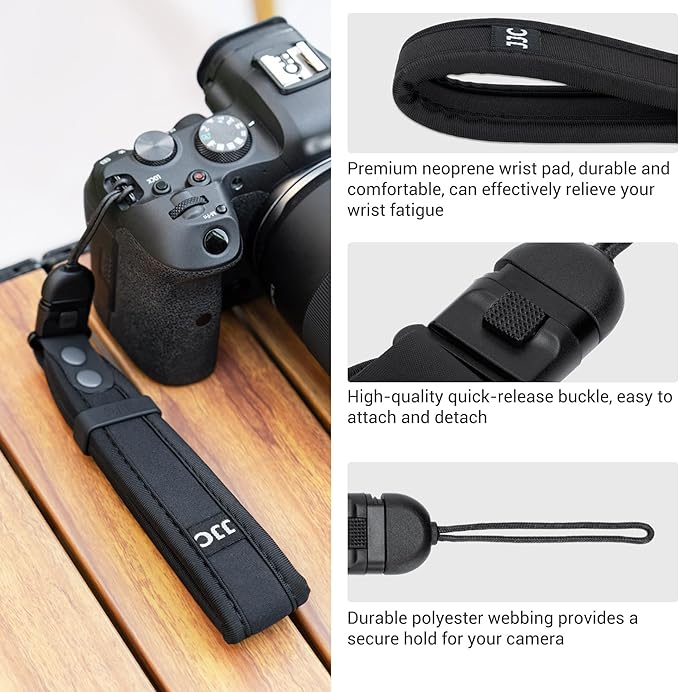JJC Soft Camera Hand Strap Wrist Strap for Sony ZV-1 ZV1 ZV-1F ZV1F ZV-E1 ZVE1 RX100 VII RX100M7 Ricoh GRIV GR IV GR III GR4 GR3 Canon PowerShot V1 SX740 HS and More Mirrorless & Digital Cameras