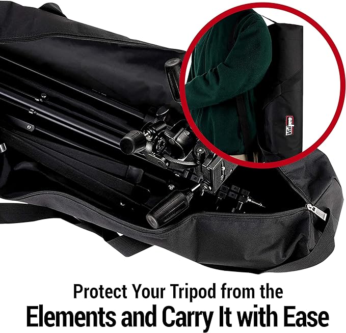 VidPro TC-22 Zippered Carrying Case 22" Long with Shoulder Strap and Carry Handle for Scopes Tripods and Light Stands and Other Equipment