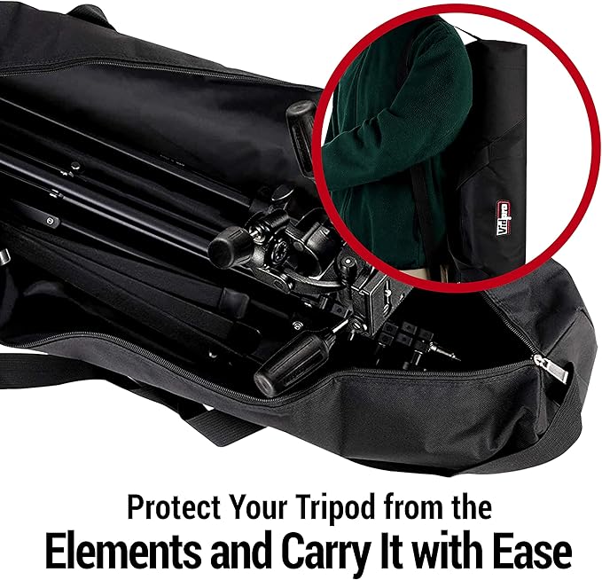 VidPro TC-27 Padded Tripod Bag carries 27-Inch Long Tripods