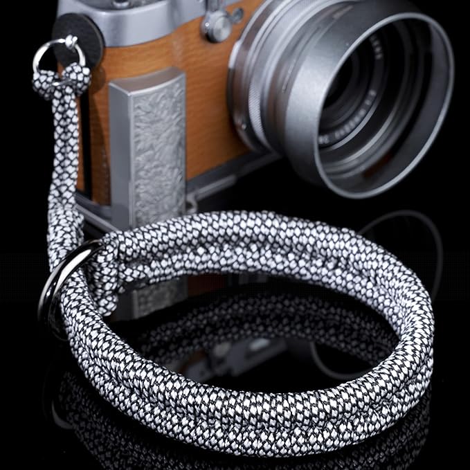 Qiang Ni Camera Wrist Strap - Paracord Quick Release Camera Hand Strap Wrist Lanyard for DSLR or Mirrorless Camera - White