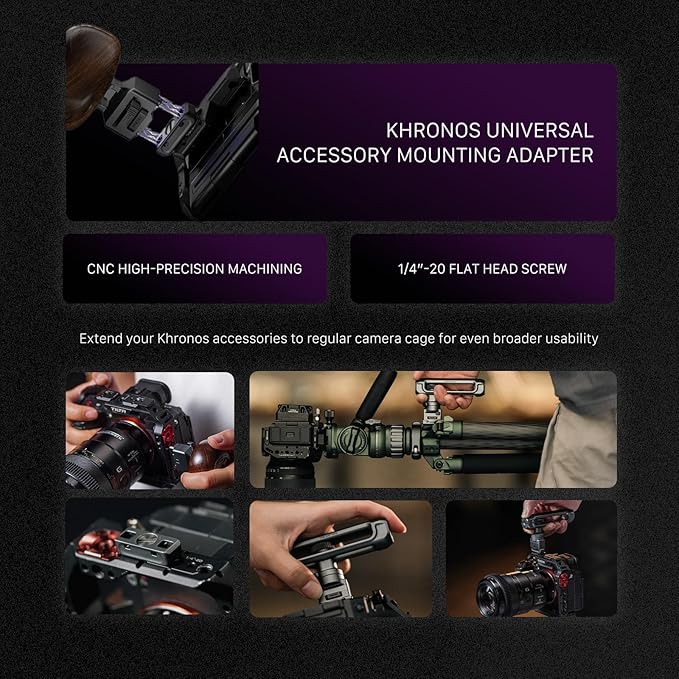 Tilta Khronos Ultimate Kit Compatible with iPhone 16 Pro Max – Space Gray | Mobile Filmmaking | Phone Camera Cage & Video Rig | USB-C/HDMI Hub | Focus & Wooden Handle | ND Filters | Cooling System