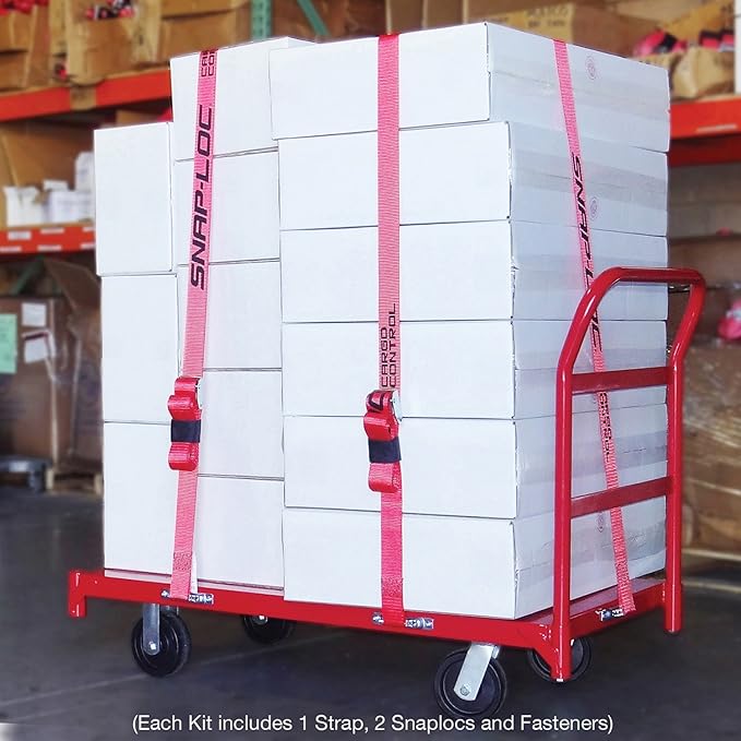SNAPLOCS CART Strap Anchor KIT with 2" x16' CAM for Platform Trucks