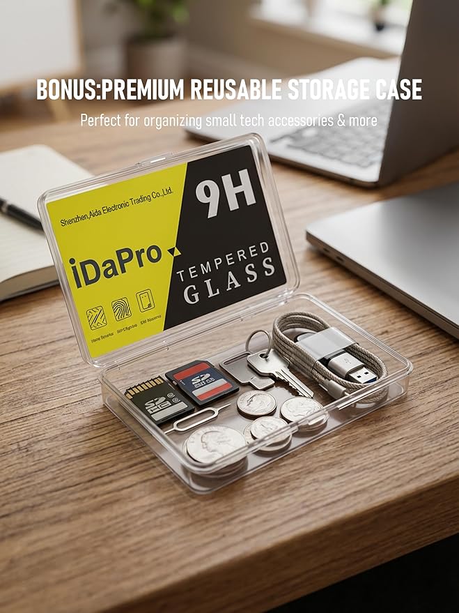 iDaPro Screen Protector for Fujifilm X-Half/X-HF1 Tempered Glass【3Pcs】+ Fuji X Half subscreen【3Pcs】,9H Hardness|Anti-Scratch|Bubble Free|Easy Installation