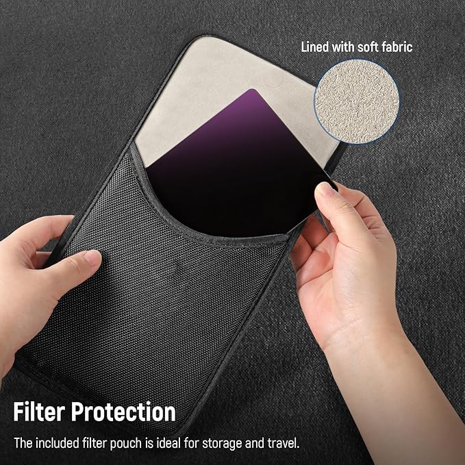 NEEWER ND2.1 (7 Stops) Square ND Filter, 4"x5.65" Dual Sided 30 Multi Nano Coated Cinema Neutral Density Filter for NEEWER Matte Box Compatible with Tilta Compatible with SmallRig