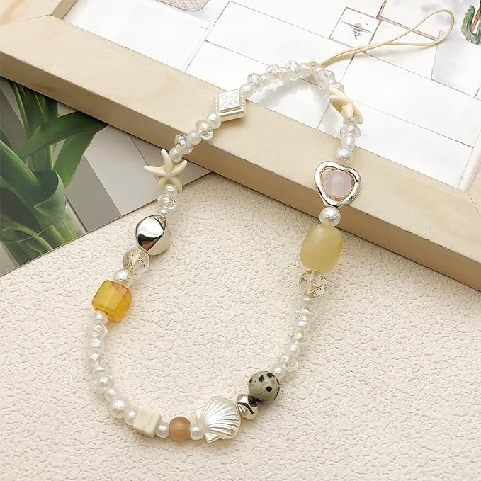 Beaded Camera Wrist Strap Cute Digital Camera Charm Lanyard Phone Chain Keychain Beaded Phone Lanyard Bag Charm