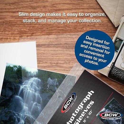 BCW 1-8X10SLV Bcw 8X10 Photo Sleeves