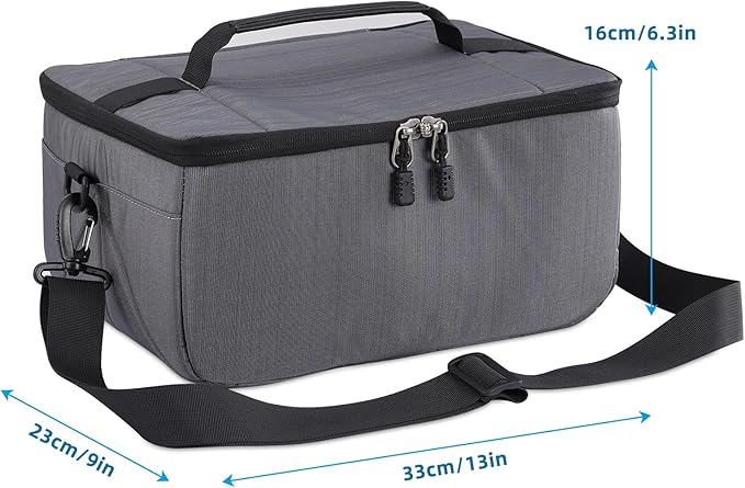 Koolertron Dslr Camera Insert Bag Purse Universal Liner Lens Pouch Partition Protective Cover Waterproof Sleeve for Cannon/Nikon/Sony (Grey)