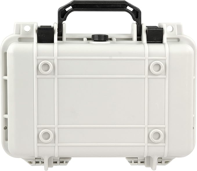 Eylar Protective Gear and Camera Hard Case Waterproof Dry Box with Foam 11.6 Inch 8.3 Inch 3.8 Inch (White)