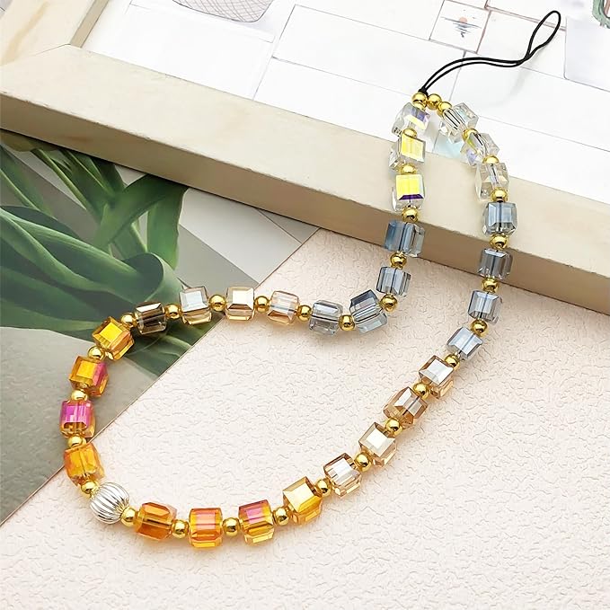 Beaded Camera Wrist Strap Cute Digital Camera Charm Lanyard Phone Chain Keychain Beaded Phone Lanyard Bag Charm