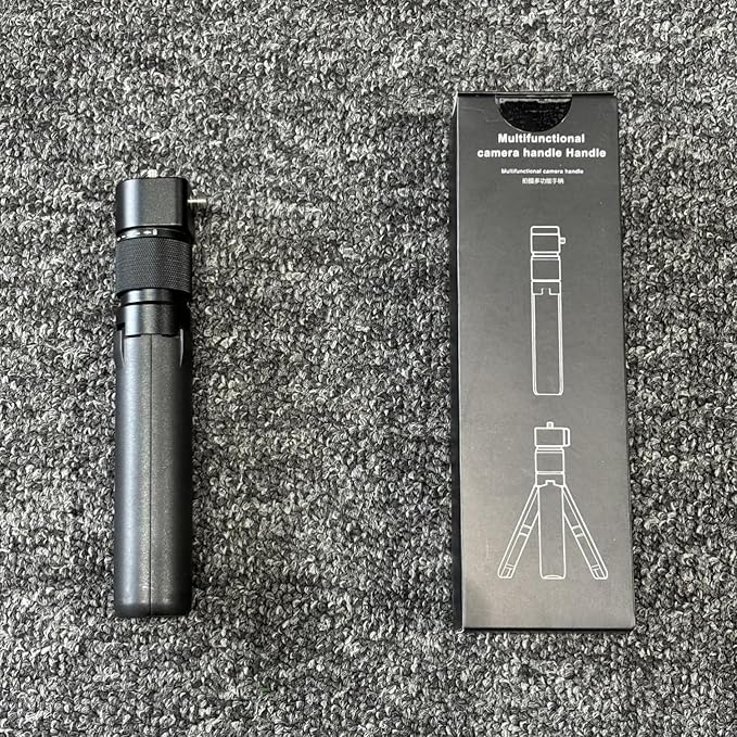 Bullet Time Handle Tripod Rotating Grip for Insta360 X5/X4/X3, DJI OSMO Pocket 3, GoPro – 360° Rotating Grip, 1/4" Thread, 6 lbs Capacity, Compact Selfie Stick & Tabletop Tripo