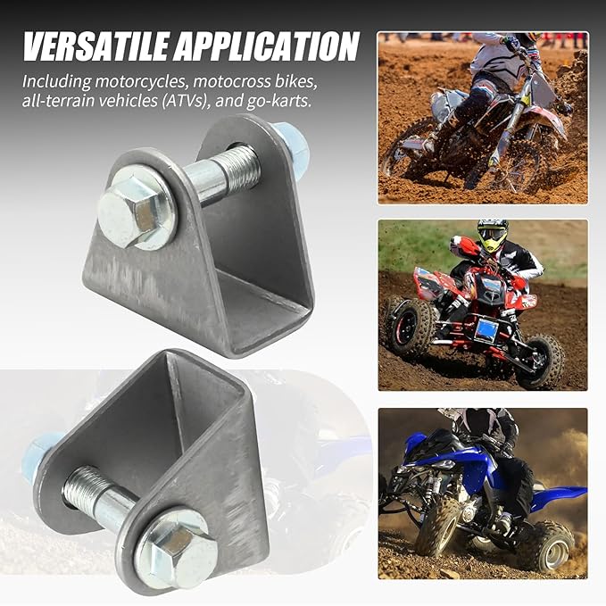 4Pcs Shock Mount, Steel Base Shock Absorption Suspension Bracket Mounting, Replacement for Motorcycle Dirt Pit Bike ATV Go Kart