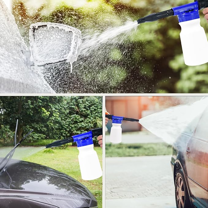 37Pcs Car Wash Detailing Kit Foam Gun Sprayer Long Handle Foldable Car Wash Brush Bucket Towels Tire Brush Wash Mitt Sponge Duster Brush Car Wash Kit is Complete Car Care Tools