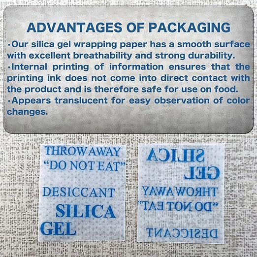 Silica Gel Packets with Color Indicating, 2 Gram [500 Packs] Desiccant Packs for Moisture Control, Moisture Absorbers, Food Grade Silica Packets with Indicator Beads