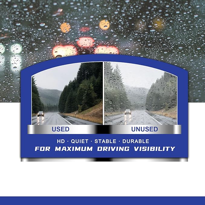OEM QUALITY 26" + 22" Premium All-Seasons Durable Stable And Quiet Rose Red Windshield Wiper Blades (Set of 2)