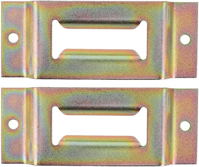 Cargo Steel E-Ring Tie Down Hooks 6PCS E Track Slot Anchors - Metal Electrophoresis (Truck Cargo Fastening) for E-Track Rail/Single System