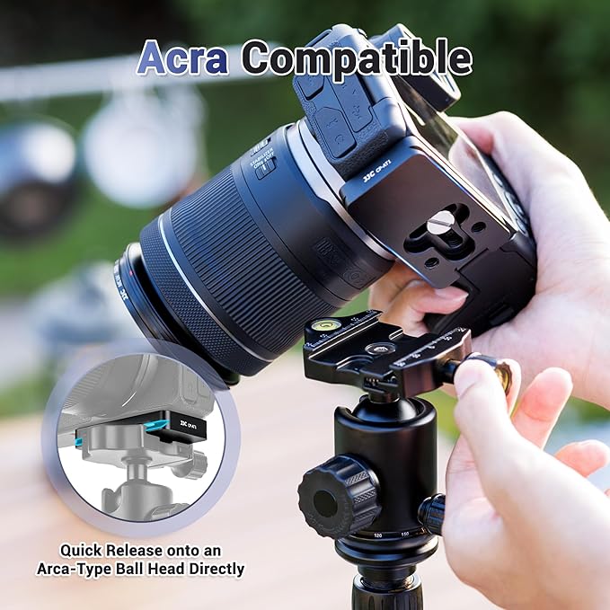 Quick Release Plate for AirTag, Metal Camera Mount Adapter with 1/4"-20 Screw & Arca-Type Design for Tripod Compatible with Canon Sony Nikon Fujifilm and More Camera, for AirTag Hidden-in Base Plate