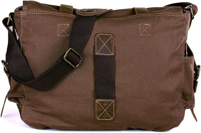 Men's Lightweight Vintage Waterproof Canvas DSLR SLR Shockproof Camera Shoulder Messenger Bag Sling Bag