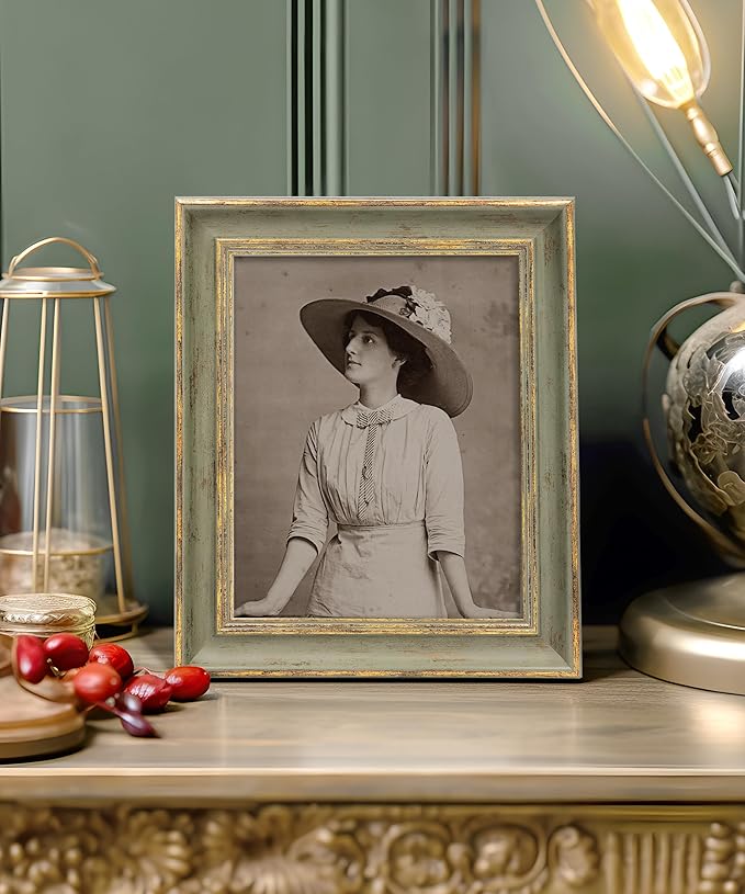Afuly 8x10 Picture Frame Vintage Photo Frames 8 by 10 Picture Frames Retro Distressed Family Frames Wall Desktop Display, Unique Anniversaries Birthday Gifts for Mom Grandma Women