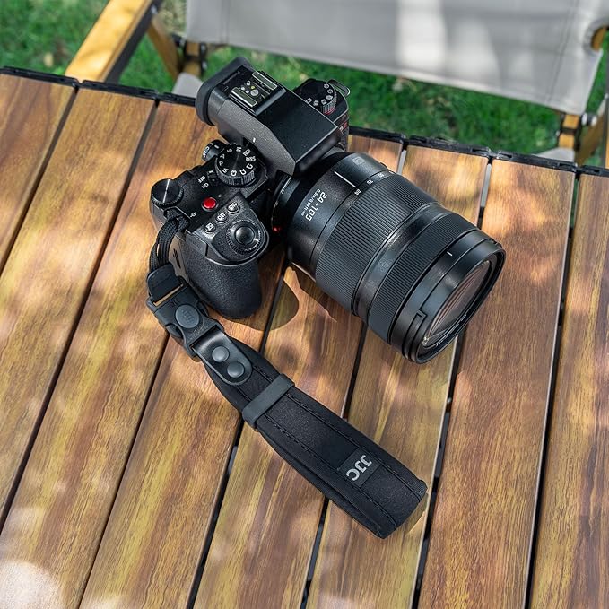 Upgraded Quick Release Soft Neoprene Camera Hand Wrist Grip Strap with Sliding Lock for Canon EOS R5 R6 Mark III II R1 R RP R3 ZR Z5II Z6III Z6II Z50II Z9 P1100 A1 II A9III XM5 XT50 GFX100RF S1R II