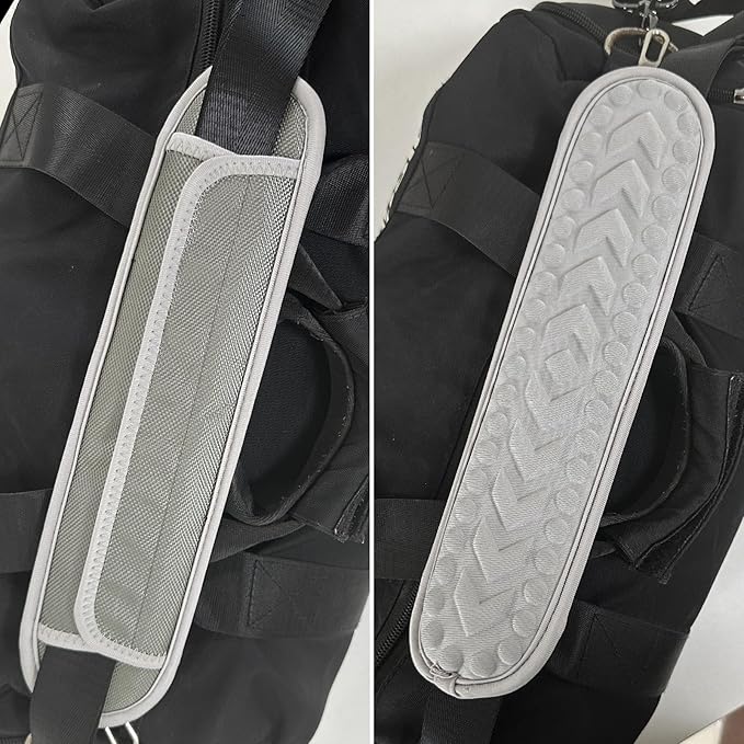2 Pack Breathable Universal Shoulder Pad, 3D Cushion Air Backpack Strap Pads, for Shoulder Bags, Detachable Shoulder Strap Pad Pads Help Relieve Shoulder Pain(3D Air Cushion-Gray)