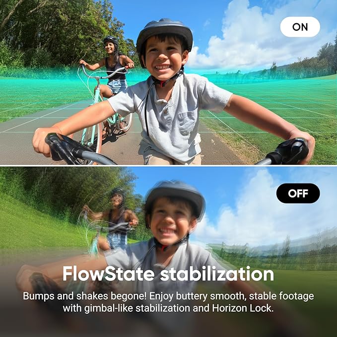 Insta360 GO 3S Cycling POV Bundle - 128 GB White 4K Tiny Portable Vlogging Camera, Hands-Free POVs, Mount Anywhere, Stabilization, 140 Min Battery Life, 10m Waterproof, Pet POV, White