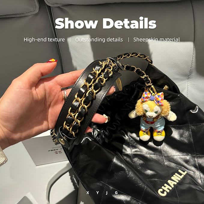 Lambskin Leather Shoulder Strap Pad for Designer Trendy Bags,Detachable Replacement Pressure Relief Cover for Women Tote Bag Handbag Purse Backpack【White,Silvery Studs】