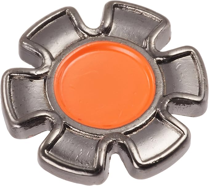 cam-in CAM9117 Soft Shutter Button, Release Button, Creative Type, Diameter 0.5 inches (12 mm) (Orange Flower)