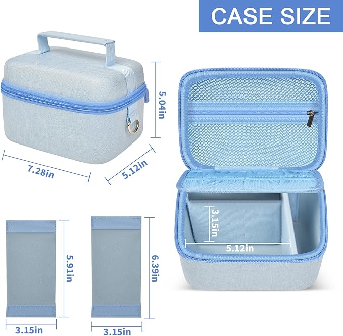 ANKHOH Vlogging Camera Case for Duluvulu/for Zostuic/for YIGLLO/for Gavonde/for Canon/for Kodak Pixpro Digital 4K 5K Camera Carrying Travel Bag for SD Cards, Accessories(Box Only)(Blue)