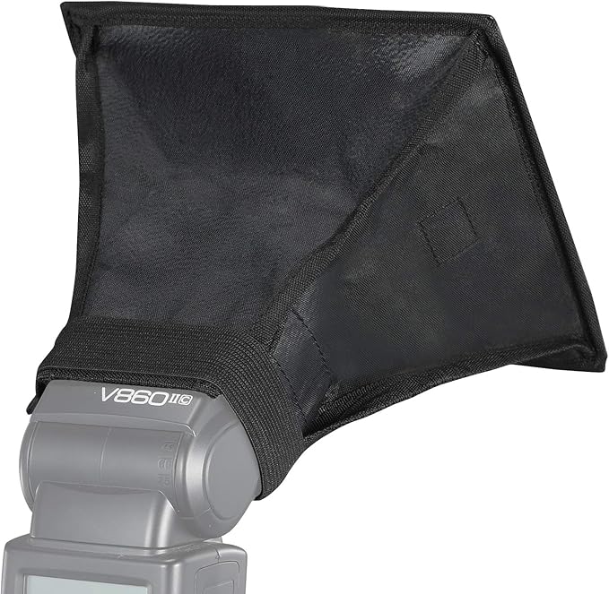 SUPON 6" x 7" Collapsible Mini Softbox – Universal Flash Diffuser for Canon, Nikon, Sony, Neewer, Godox Speedlights, Includes Storage Pouch