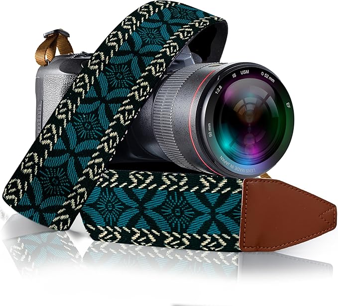 Art Tribute Camera Strap for All DSLR and Mirrorless Cameras. Add Your Name Or Initials Make It a Personalized Gift