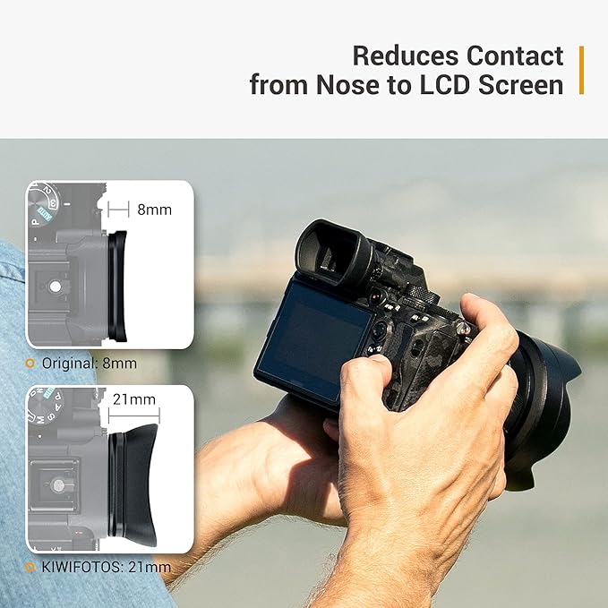 Soft Silicon Camera Viewfinder Eyecup Eyepiece Eyeshade for Sony A7RIV A7RIII A7III A7SII A7RII A7II A7S A7R A7 A9II A9 A58 A99II Eye Cup Protector Replaces Sony FDA-EP18 FDA-EP16 FDA-EP15