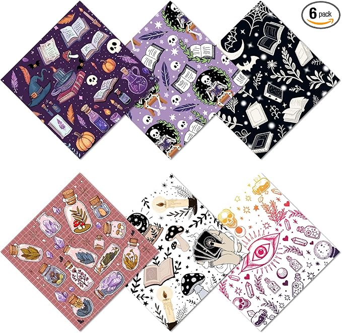 CREATCABIN 6 Pcs Tarot Glasses Cleaning Cloth Microfiber Cloth Soft Multicolor Sunglasses Cleaner Cloths Reusable Thicken Wipes Cloths for Women Men Eyeglasses Camera Cell Phone Lens Screens 6x6in