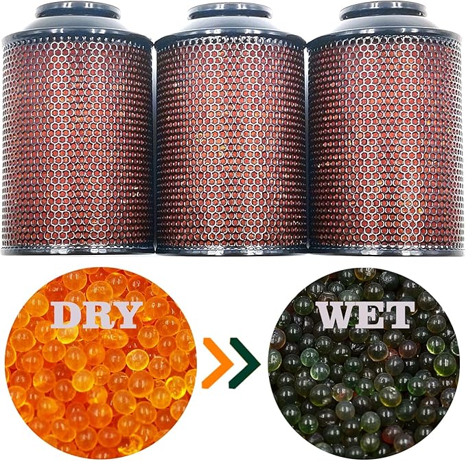 Gun Safe Dehumidifier, Moisture Absorbers for Safe, Storage, Closets & Cabinets, FULLBOW 200G Silica Gel Desiccant Dehumidifier (3 Units)