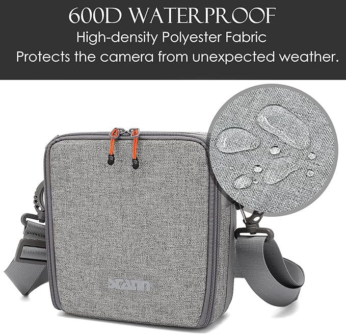 Mini SLR Camera Insert Bag,Shockproof &Pressure-proof Dual Opening Camera Lens Cube Case Bag,Digital DSLR SLR Mirrorless Cameras Accessories Storage Pouch Compatible for Canon,Sony,Fuji (XXXS)