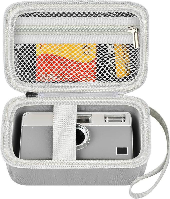 Grapsa Digital Camera Case Compatible with KODAK EKTAR H35 H35N Half Frame Film Camera, Storage Holder Organizer for Kodak Ultra F9 M35 M38 Paper Shoot kamera, 35mm Film Rolls (Box Only) -Grey