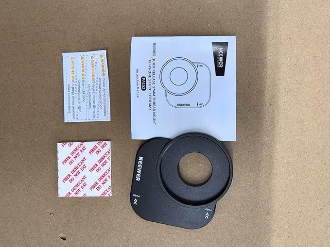 NEEWER 37mm Filter Lens Backplate for PA143/PA144 Phone Cage Only, Quick Release Video Rig Mobile Camera Photography Accessories Compatible with iPhone 17 Pro 17 Pro Max Beastgrip, PA152