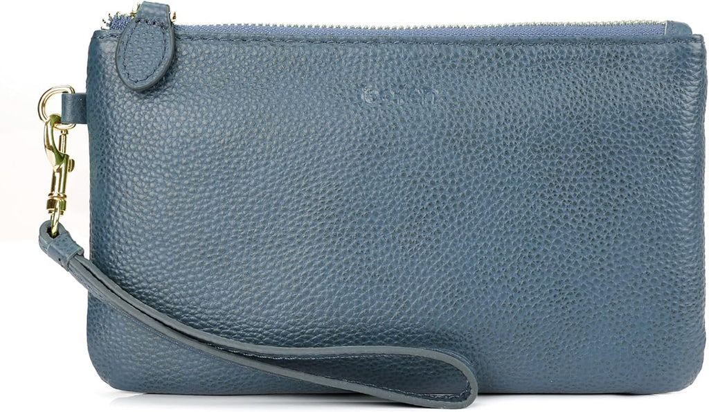 befen Genuine Leather Wristlet Clutch RFID Blocking Bag Cell Phone Wallet Purse Wristlet Wallet Purses and Handbags for Women