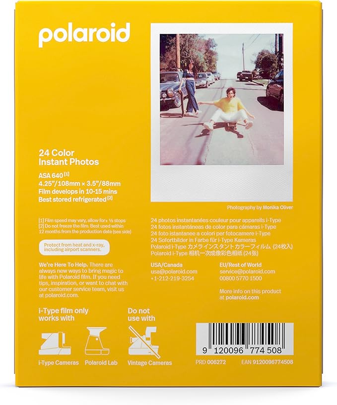 Polaroid Color i-Type Film -,24 Photos (6272),(Pack of 12)