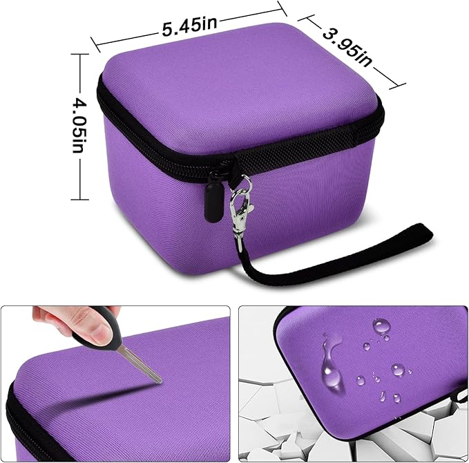 Vlogging Camera Case Compatible with for Duluvulu/for VJIANGER/for JGIPL/for TEBNGIHNM 4K Digital Cameras for Youtube. Vlog Camera Carrying Storage for Lens, Cable and Other Accessories - Purple