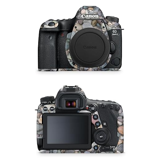 Glossy Glitter Camera Skin Compatible with Canon EOS 6D Mark II Camera (2017) - Riverbed - Premium 3M Vinyl Protective Wrap Decal Cover - Easy to Apply | Crafted in The USA by MightySkins