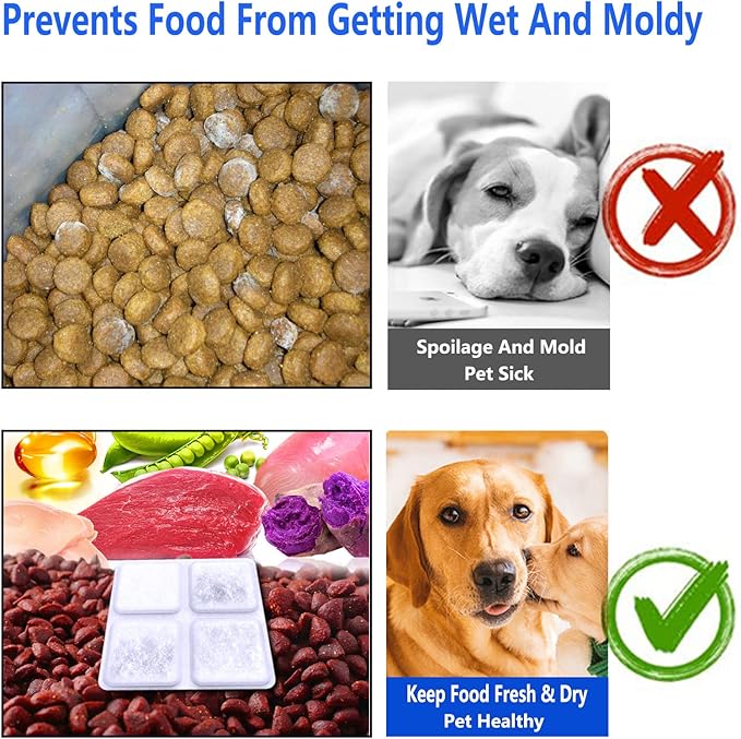 12-Pack Pet Food Desiccant Bag For Petlibro Automatic Cat dog Feeders, Keep Pet Food Dry and Fresh