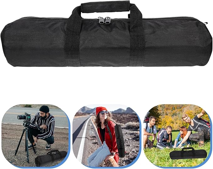 Padded Tripod Carrying Case Bag with Zippered Closure and Shoulder Strap for Photography Equipment, 55cm Thick Waterproof Storage Bag Suitable for Travel and Studio Use